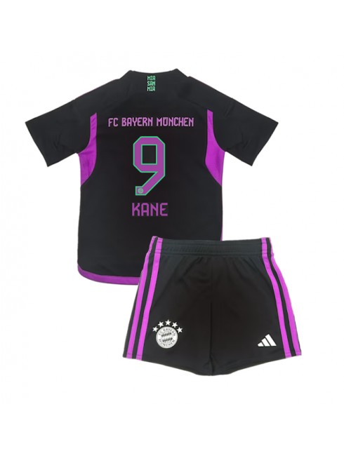 Billige Bayern Munich Harry Kane #9 Bortedraktsett Barn 2023-24 Kortermet (+ Korte bukser)